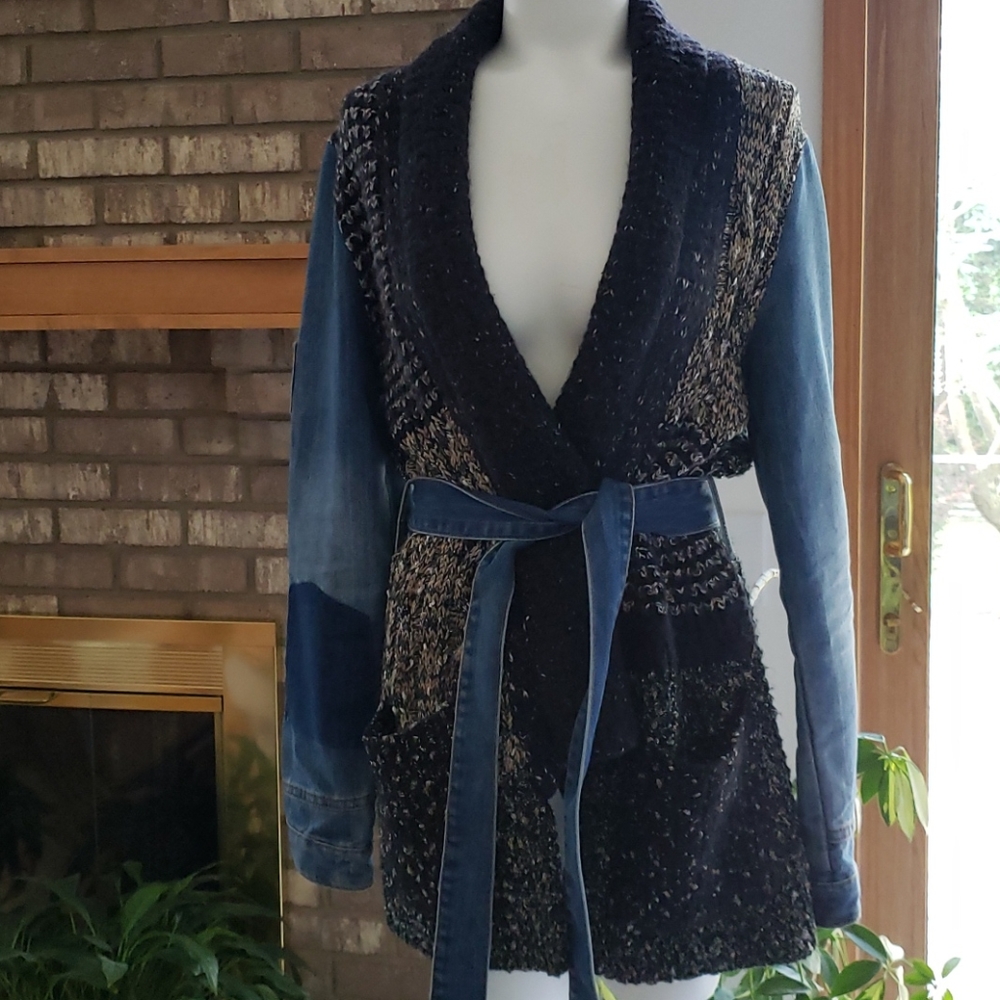 Desigual Cordelia belted cardigan sweater